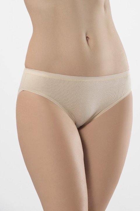 Pamuklu Yüksek Bel Biyeli Bikini Külot Türen 270 - Ten