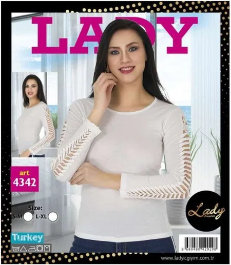 Ten Renkli Nefes Alan Bluz Lady 4342 - Görsel