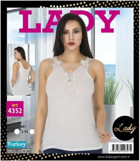 Ten Renkli Nefes Alan Bluz Lady 4352 - Görsel