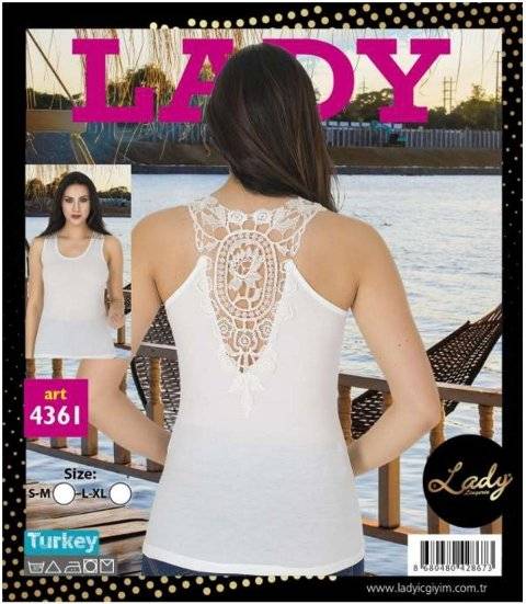 Beyaz Renkli Dayanıklı Bluz Lady 4361 - Görsel