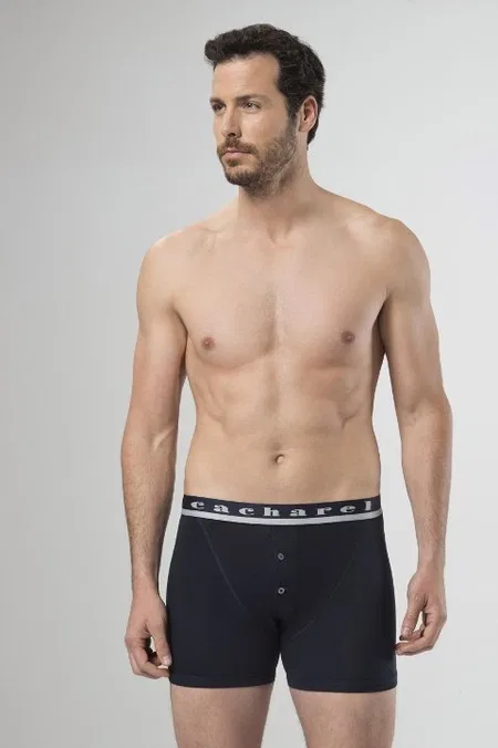 Esnek Bel Lastiği ve Modal Kumaş Boxer Cacharel 1313 - Lacivert
