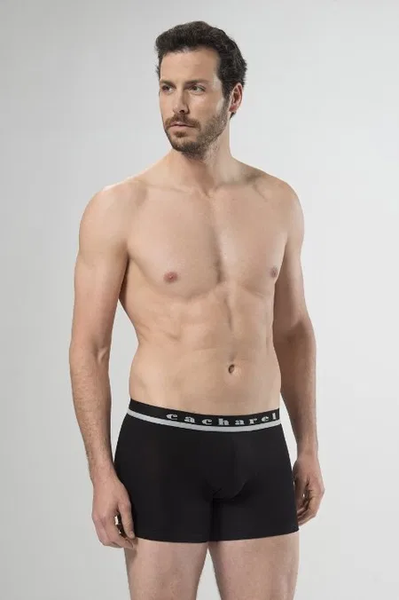 Pamuklu Esnek Bel Lastiği Boxer Cacharel 1315 - Siyah