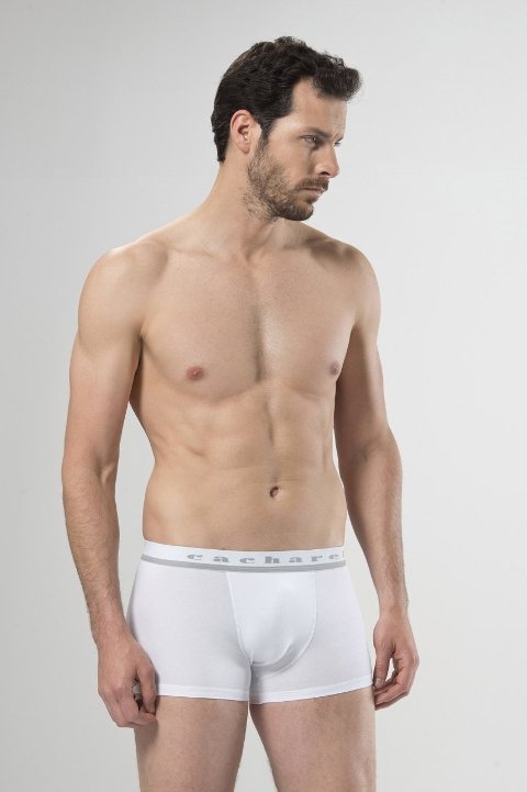 Modal Dikişli Esnek Boxer Cacharel 1317 - Beyaz