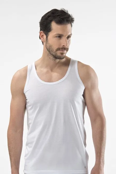 Ribana Beyaz Erkek Atlet Cacharel 1201 - Beyaz