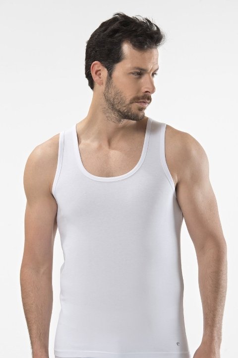 Pamuklu Ribana Yaka Atlet Cacharel 1401