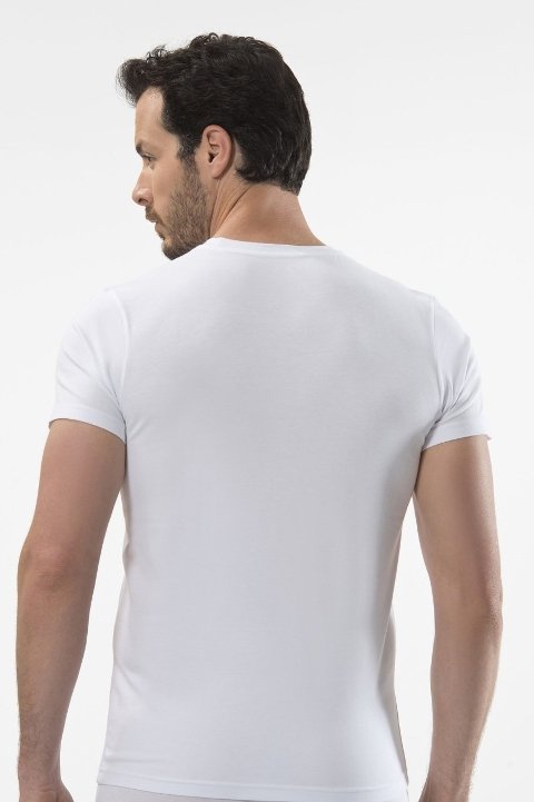 Pamuklu Ribana Kısa Kollu Atlet Cacharel 1307 - 2