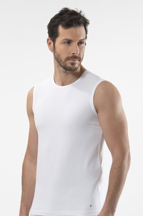 Ribana Beyaz Kısa Kol Atlet Cacharel 1303