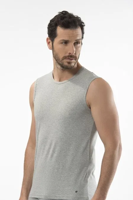 Pamuklu Ribana Kesim Spor Atlet Cacharel 1303 - Gri
