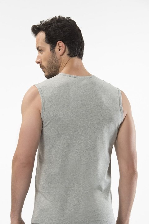 Pamuklu Ribana Kesim Spor Atlet Cacharel 1303 - Gri