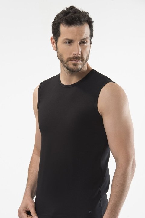 Cacharel Pamuklu Ribana Kesim Erkek Atlet Cacharel 1303