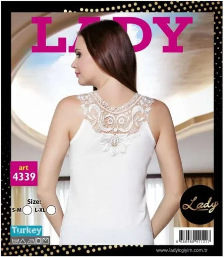 Pamuklu Nefes Alan Geniş Askılı Atlet Lady 4339 - 2