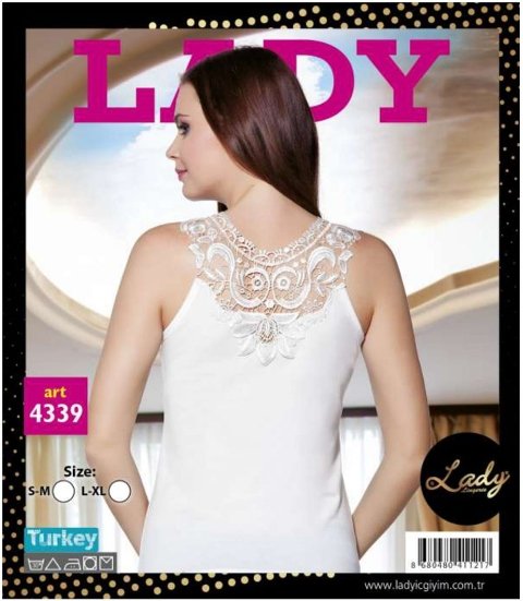 Pamuklu Nefes Alan Geniş Askılı Atlet Lady 4339 - 2