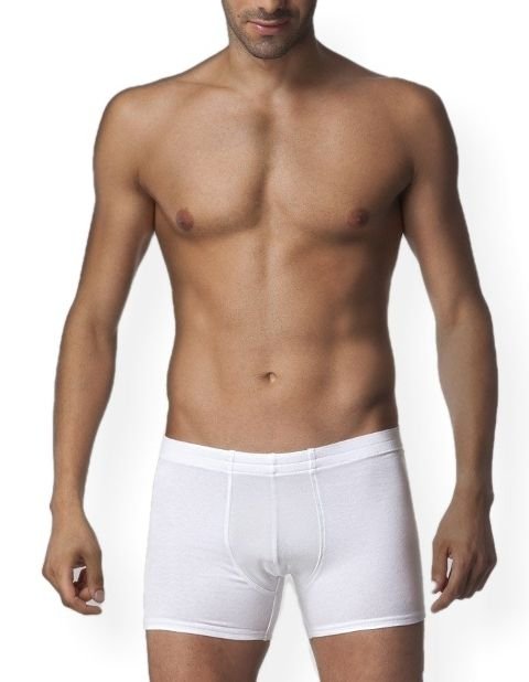 Pamuklu Esnek Bel Lastikli Boxer Çift Kaplan 810 - Beyaz