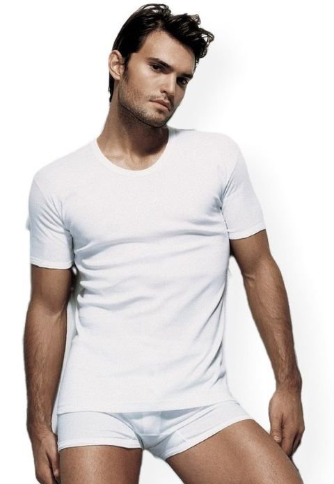 Ribana Kesim Pamuklu T-Shirt Çift Kaplan 640