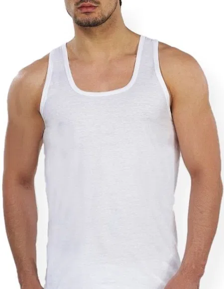 Pamuklu İnce Askılı Atlet Çift Kaplan 700