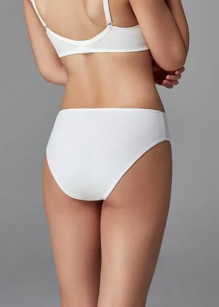 Pamuklu Yüksek Bel Slip Külot Dagi 5114 - Beyaz