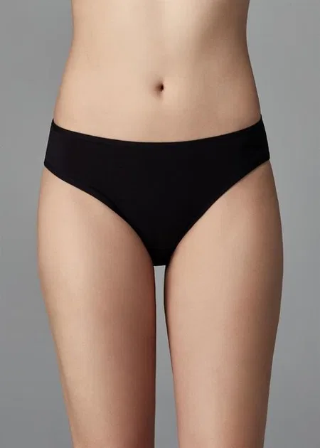 Pamuklu Yüksek Bel Slip Külot Dagi 5114 - Siyah