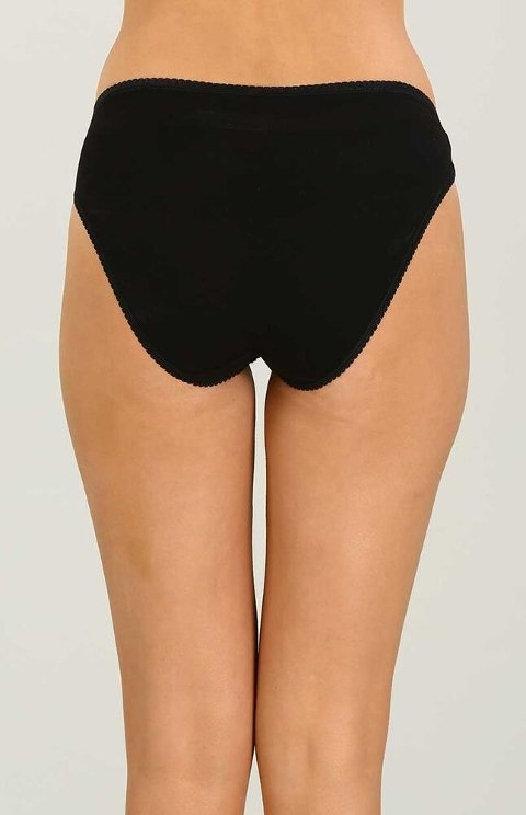 Minimal Dantel İp Detaylı String Külot İMER 4176 - Siyah