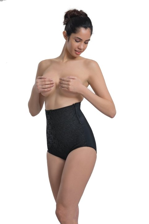 Dikişsiz Yüksek Bel Korse Emay 2842 - Siyah