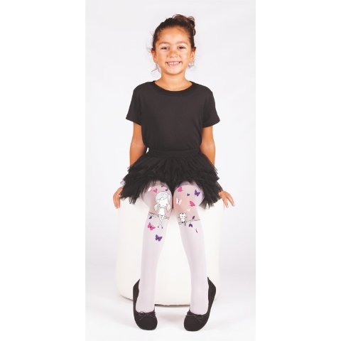 Yüksek Pamuk Oranı Çocuk Külotlu Çorap Daymod 2125121 - Beyaz