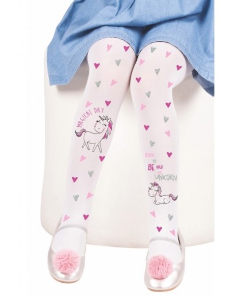 Renkli Desenli Kaydırmaz Taban Çocuk Külotlu Çorap Daymod 2125144