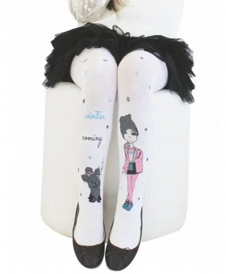 Pamuklu Kaydırmaz Taban Çocuk Külotlu Çorap Daymod 2125149