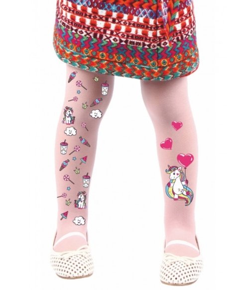 Yüksek Pamuk Oranı Kaydırmaz Taban Çocuk Külotlu Çorap Daymod 2125142 - Beyaz