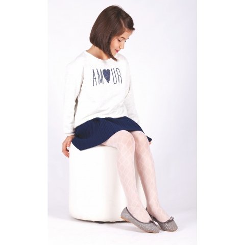 Pamuklu Kaydırmaz Daymod Külotlu Çorap 2125110 - Beyaz