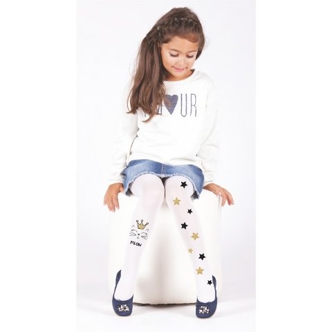 Yüksek Pamuk Oranı Kaydırmaz Taban Çocuk Külotlu Çorap Daymod 2125114