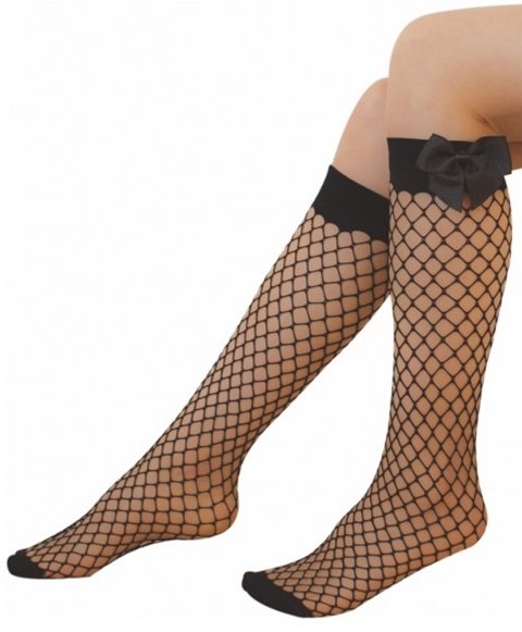 Düşük Denye Aksesuarlı Çocuk Dizaltı Çorap Daymod 2223005 - Siyah