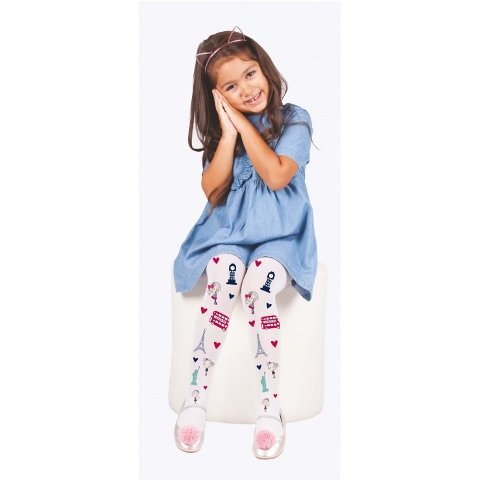 Yüksek Pamuk Oranı Kaydırmaz Taban Çocuk Külotlu Çorap Daymod 2125113