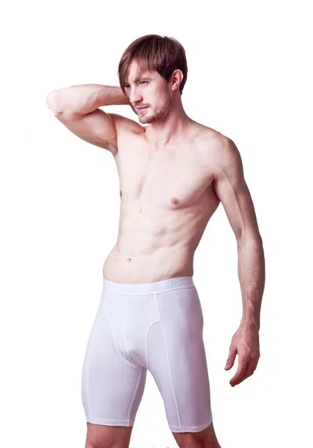 Pamuklu Esnek Bel Uzun Boxer Dono 1150 - Beyaz