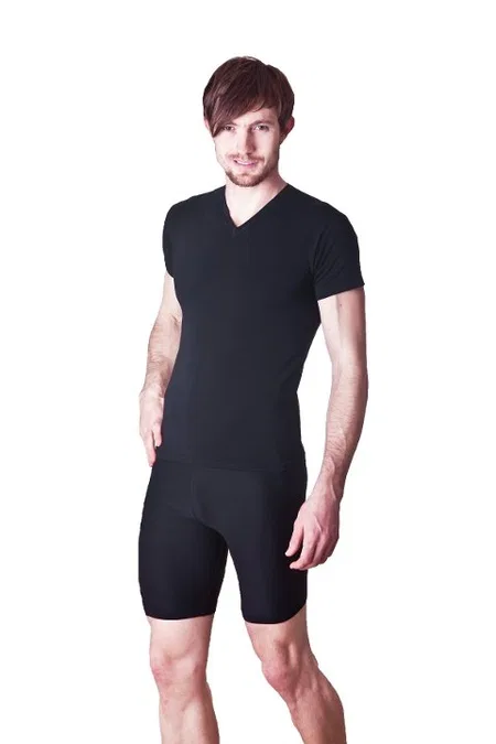 Pamuklu Likralı V Yaka Yarım Kol Atlet Dono 1245