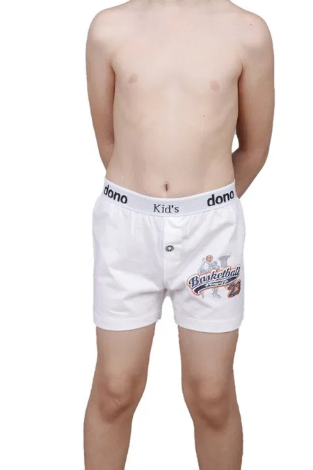 Yüksek Pamuk Oranı Baskılı Boxer Dono 3115 - Beyaz