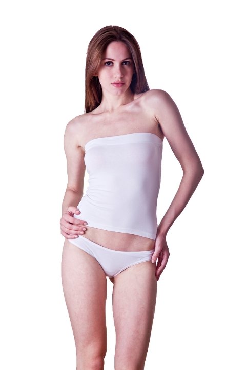 Pamuklu Nefes Alan Uzun Atlet Dono 2265 - Beyaz