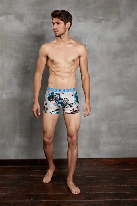 Esnek Bel Lastiği Modal Pamuk Boxer Doreanse 1806