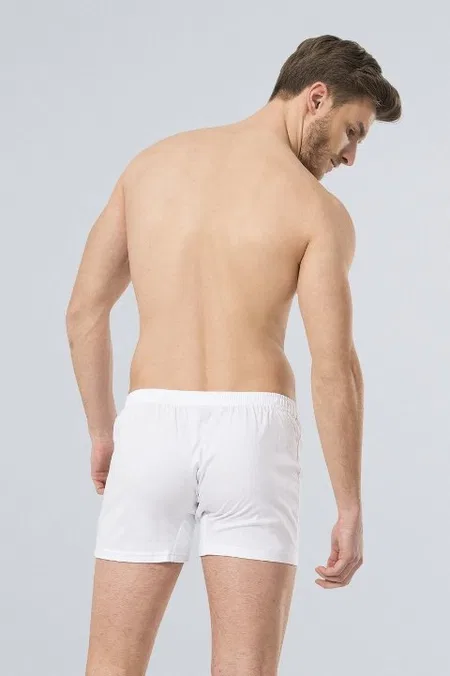 Pamuklu Esnek Boxer 2'li Paket Türen 186 - Beyaz