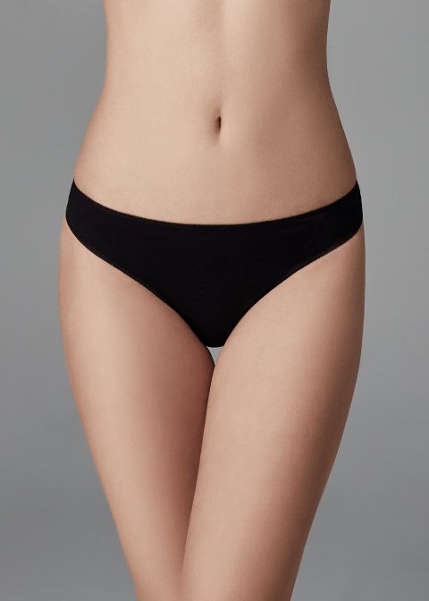 Düşük Bel İzsiz Slip Külot Pamuklu Dagi 5101 - Siyah