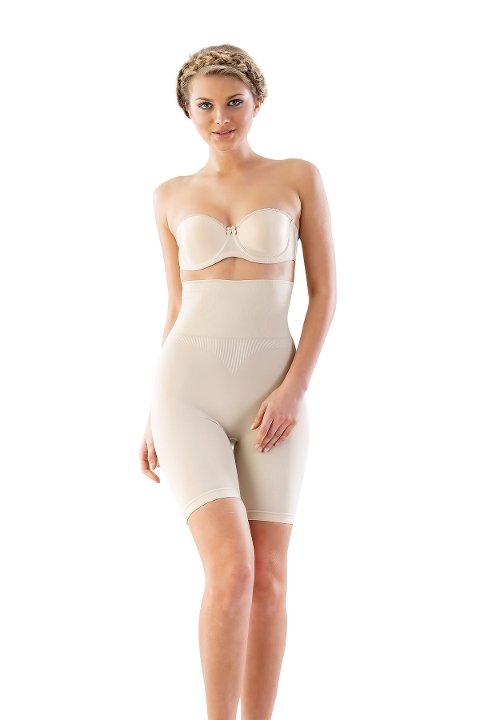 Dikişsiz Yapı Kompresyonlu Boxer Korse Emay 3200 - Ten