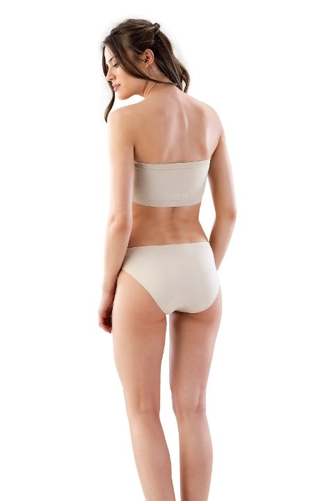 Dikişsiz Straplez Büstiyer Geniş Silikon Bantlı Emay 4002 - 2