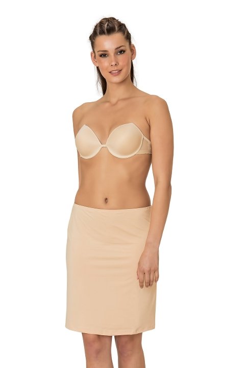 Kaygan Viskon Midi Jupon Emay 506 - Ten