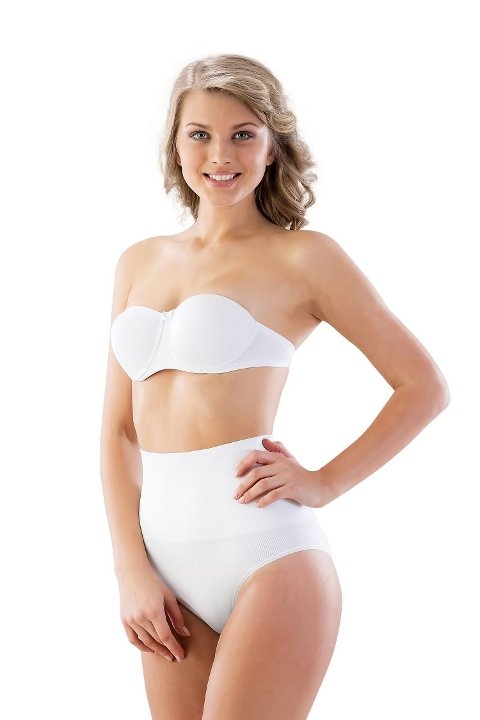 Dikişsiz Kompresyonlu Slip Korse Emay 2039 - Beyaz