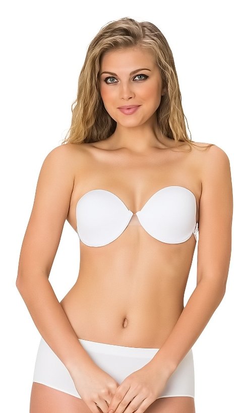 Silikon Bantlı Straplez Sütyen Emay 721