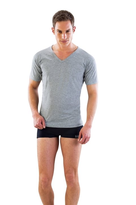 Pamuklu Ribana V Yaka Kısa Kol Atlet Emay 12240 - 2