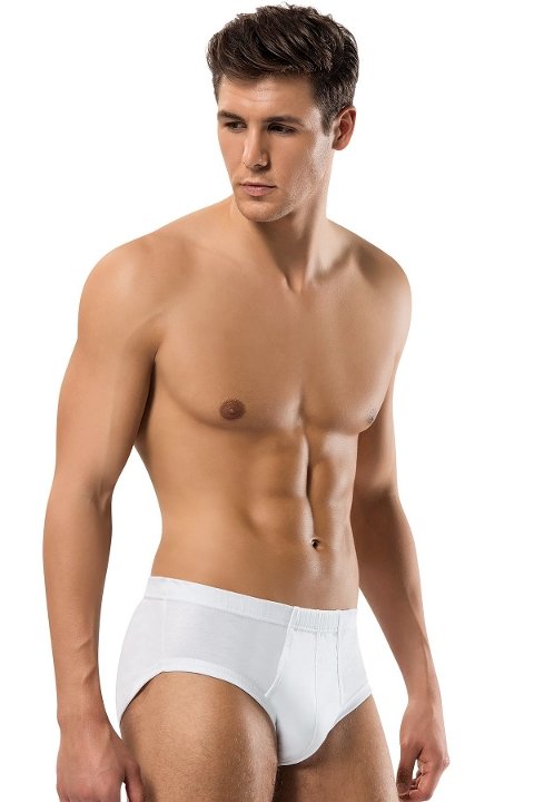 Pamuklu Ribana Bantlı Erkek Slip Erdem 1320