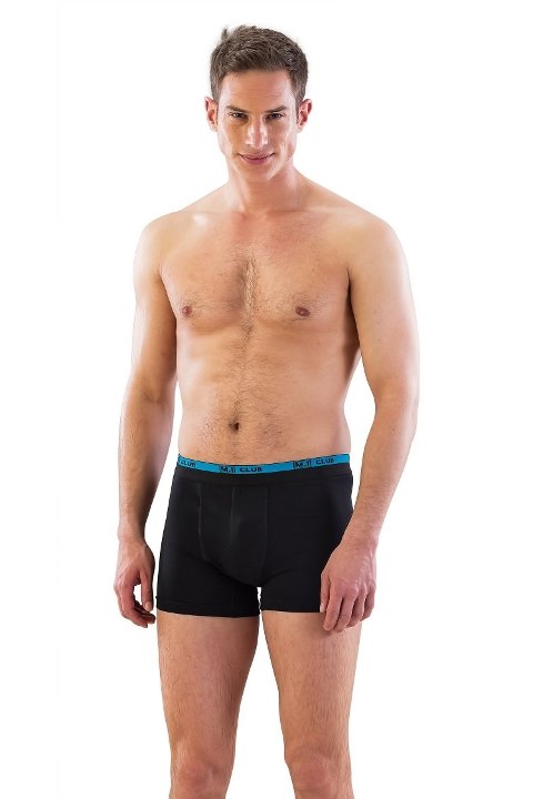 Esnek Bel Lastikli Pamuklu Boxer 3 Lü Paket Emay 6900 - 2