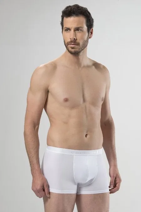 Pamuk Modal Esnek Bel Boxer Cacharel 1405 - Beyaz