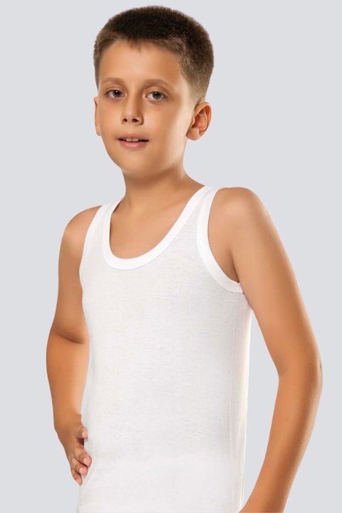 Pamuklu Esnek Kesim Erkek Çocuk Atlet Türen 303