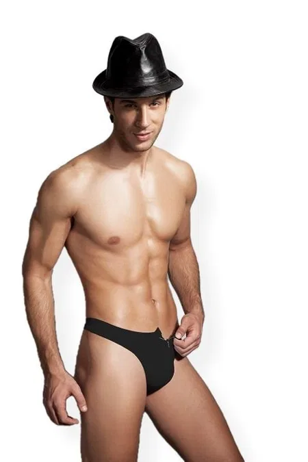 Modal Pamuk Elastan Erkek G-String Doreanse 1354 - Siyah