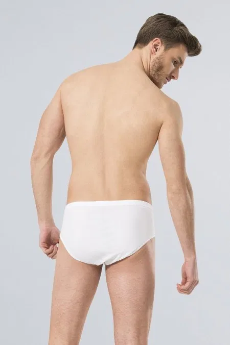 Pamuklu Lastikli Kompakt Kesim Erkek Slip Türen 112 - Beyaz